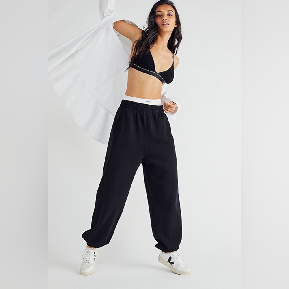 AGOLDE BALLOON SWEATPANTS BLACK MEDIUM